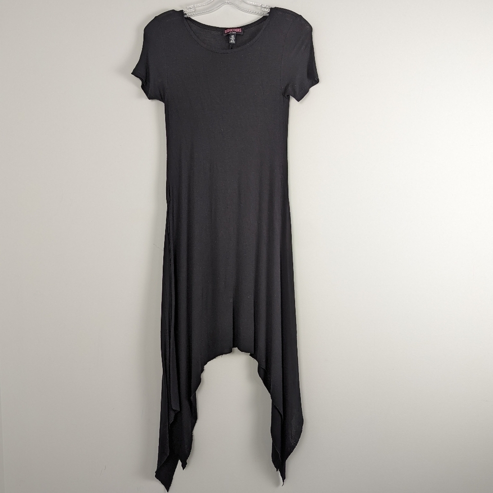 Seductions by Sirens Black Asymmetrical Hem Tunic, Size S/P